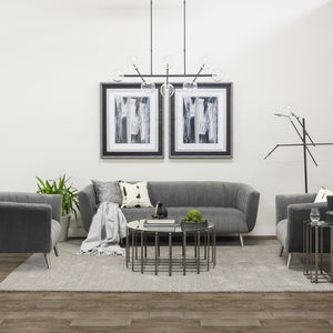 Mercana Connor 84" Three-Light Floor Lamp - Modern Minimalist Design for Stylish Spaces & Versatile Lighting 67683