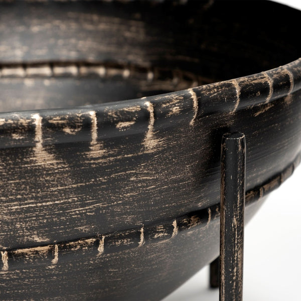 Mercana Cauldron Rustic-Bronze Metal Bowls for Stylish Home Décor – Perfect for Centerpieces & Displays 68251