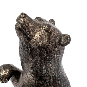 Mercana Sleuth Grizzly Bear Bookends Set of 2 - Sculptural Charm for Modern Rustic Decor and Organizing Books 68069