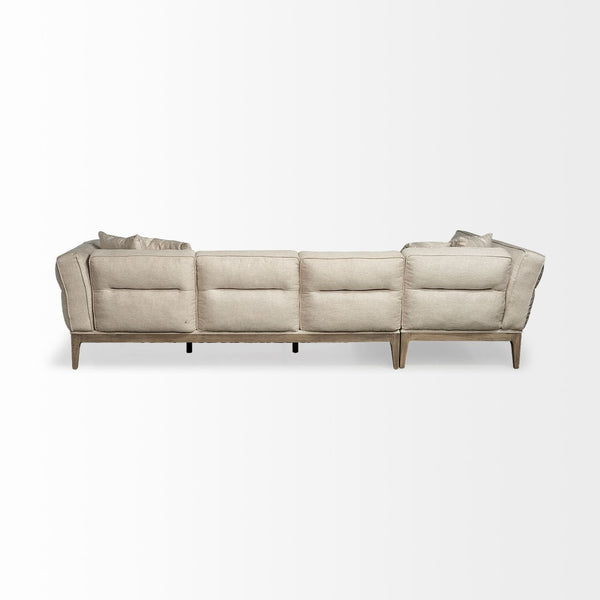 Mercana Denali IV 121" Plush Upholstered Four-Seater Sectional – Elegant Comfort for Modern Living Spaces 68183-AB