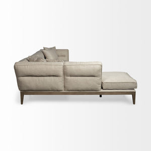 Mercana Denali IV 121" Plush Upholstered Four-Seater Sectional – Elegant Comfort for Modern Living Spaces 68183-AB
