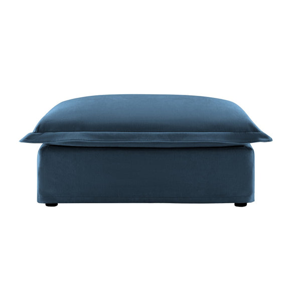 English Elm Koala Chenille Ottoman Plush High Density Foam Seating with Washable Cover W3041P240128