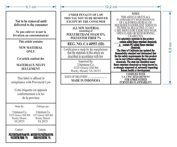 Uttermost Kavali Outdoor Wicker Counter Stool - Stylish Curved Frame With Plush, Weather-resistant Cushion Woodtone Aluminium And Wicker 23933