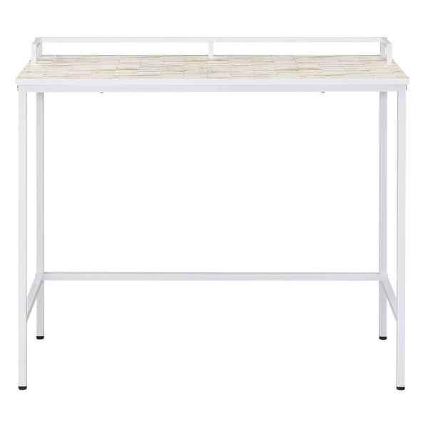 OSP Home Furnishings Brighton Console Table Mosaic/White