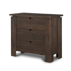 Mercana Wallen Timeless Solid Mango Wood 3 Drawer Accent Cabinet for Elegant Storage in Any Room 71009