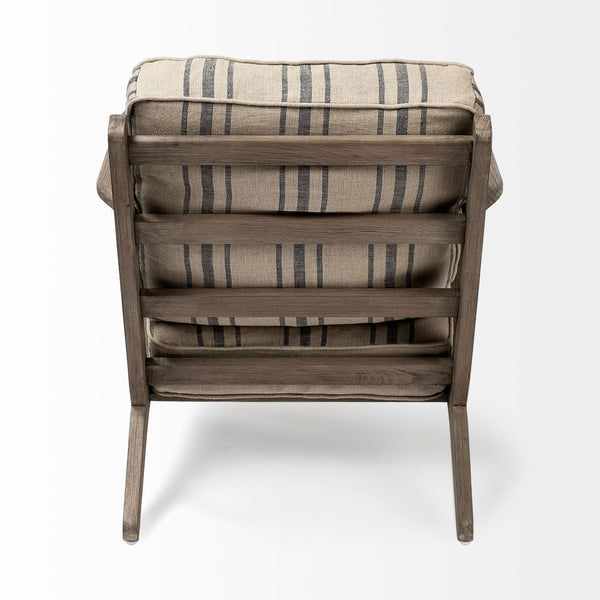 Mercana Olympus Accent Chair - Luxurious Olive Velvet Upholstered Mid-Century Modern Design for Comfort Brown Jute | Brown Wood 68186