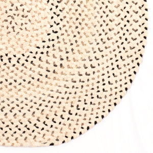 Capel Rugs Dramatic Artisan Braid Design - Chic Vivid Style With Subtle Pointillism For Modern Elegance Foggy Day, Grey 80% Nylon,17% Wool,3% Other Fibers 0027cs0806310