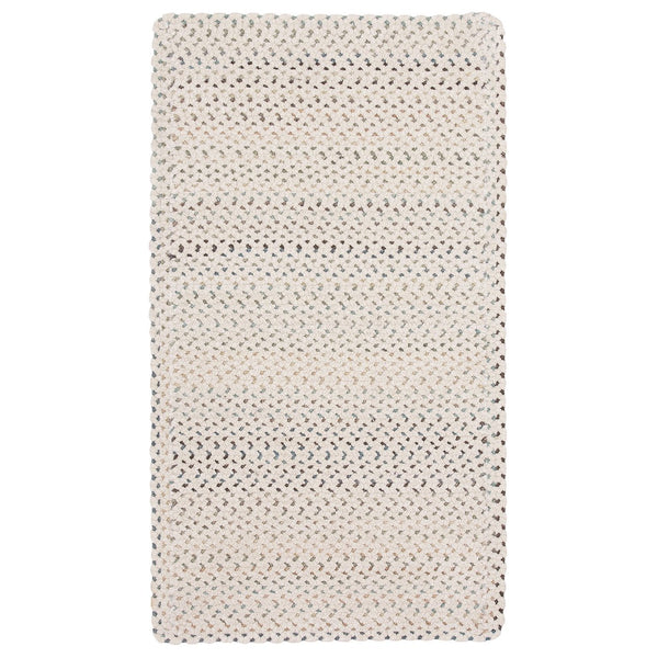 Capel Rugs Dramatic Artisan Braid Design - Chic Vivid Style With Subtle Pointillism For Modern Elegance Cyber White, Grey 80% Nylon,17% Wool,3% Other Fibers 0027xs00240800600