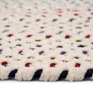 Capel Rugs Dramatic Artisan Braid Design - Chic Vivid Style With Subtle Pointillism For Modern Elegance Carnival, Pink 80% Nylon,17% Wool,3% Other Fibers 0027vs00270048925