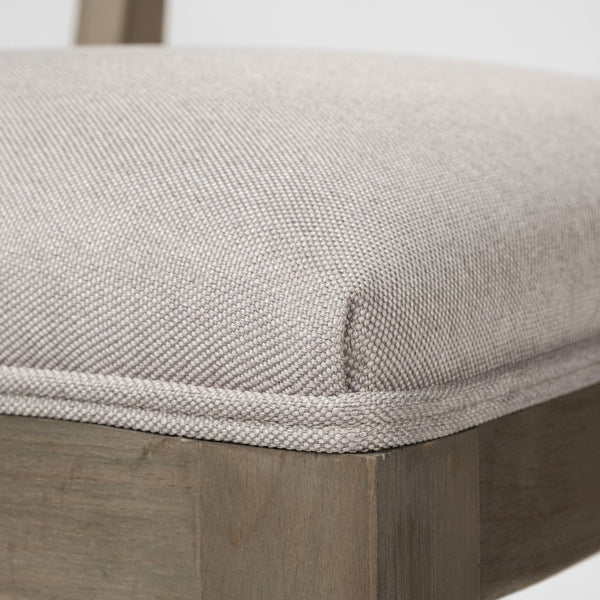 Mercana Tenton Dining Chair Pair - Cozy Farmhouse Style with Modern Comfort for Your Coastal-Inspired Space Gray Fabric | Gray Wood 68193