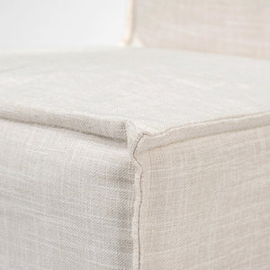 Mercana Elbert I Elegant Slip-Cover Dining Chairs Pair with Solid Beechwood Base for Timeless Comfort 68188