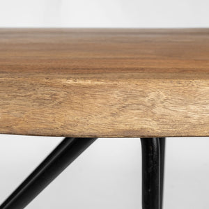 Mercana Papillion IV 60L x 26W Solid Acacia Live Edge Desk - Rustic Industrial Style for Home Office Elegance 68152-AB