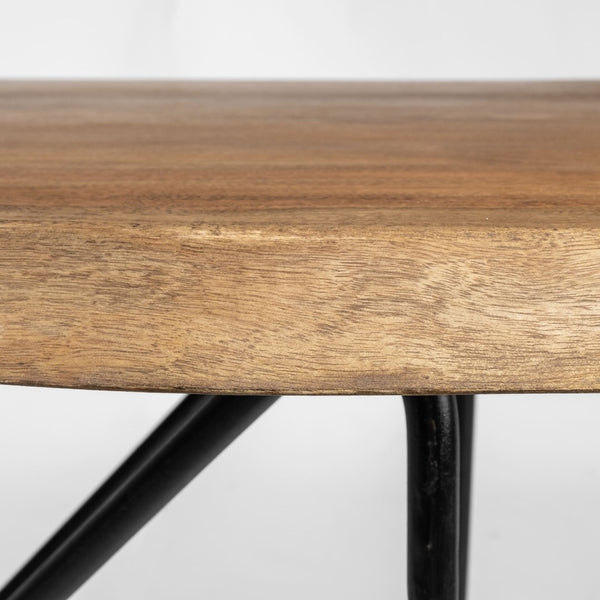 Mercana Papillion IV 60L x 26W Solid Acacia Live Edge Desk - Rustic Industrial Style for Home Office Elegance 68152-AB