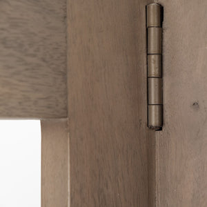 Mercana Turnbull Modern Four-Shelf Shelving Unit in Durable Indian Mango Wood for Versatile Storage Solutions 68212