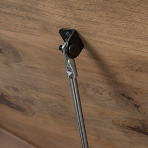 Mercana Arreto Hexagonal Coffee Table with Hydraulic Lift-Top Storage for Modern Living Room Elegance Brown Wood 68229