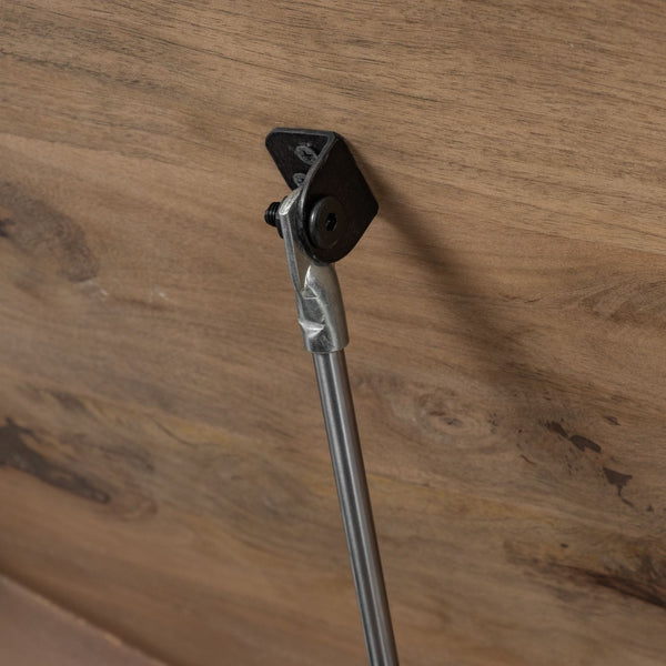 Mercana Arreto Hexagonal Coffee Table with Hydraulic Lift-Top Storage for Modern Living Room Elegance Brown Wood 68229