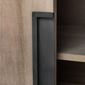 Mercana Braxton III 81.5" Solid Wood Sideboard - Rustic Modern Storage Solution for Dining & Entryway Decor 68204