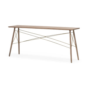 Mercana Kirby Mid-Century Modern Console Table with Cross Bracing – Stylish, Durable & Space-Saving Design 68220