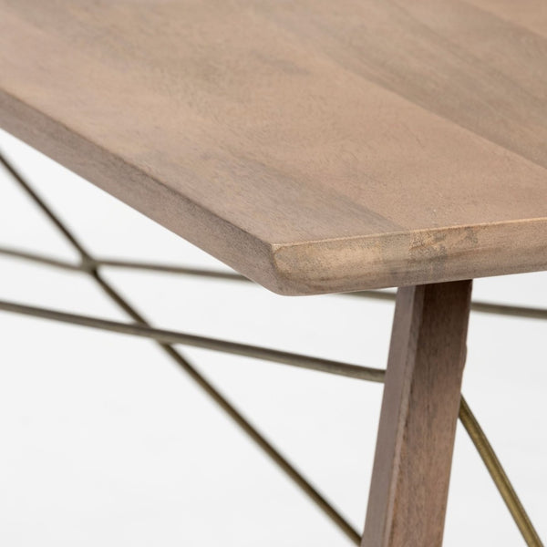 Mercana Kirby Mid-Century Modern Console Table with Cross Bracing – Stylish, Durable & Space-Saving Design 68220