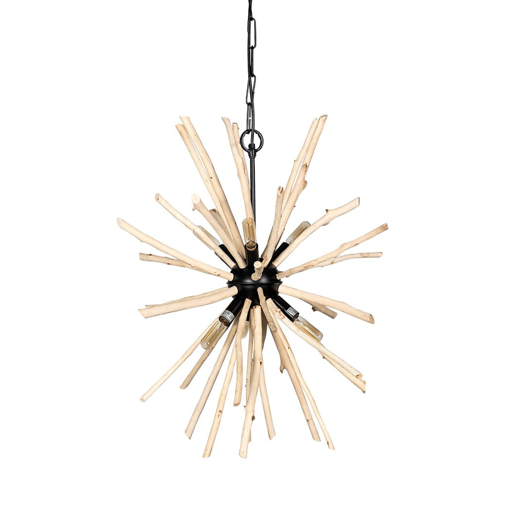 Mercana Jules Modern Sputnik Chandelier Light Fixture – 6 Bulb Pendant, Stylish Illumination for Any Space 68404