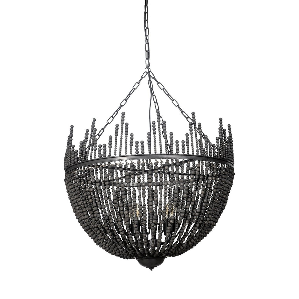Mercana Liam I 32-Inch Bowl-Style Four-Bulb Chandelier for Modern Elegance in Dining & Living Spaces 68424