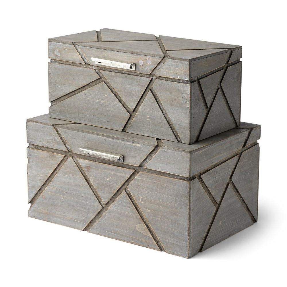 Mercana Niobe Handcrafted Wooden Nesting Boxes for Stylish Storage and Display in Modern Home Décor 68435