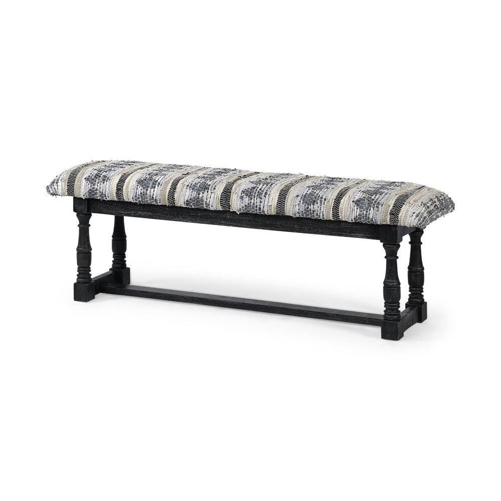 Mercana Denison Stylish Accent Bench with Comfortable Cushion and Durable Mango Wood Base for Any Room Decor 68461