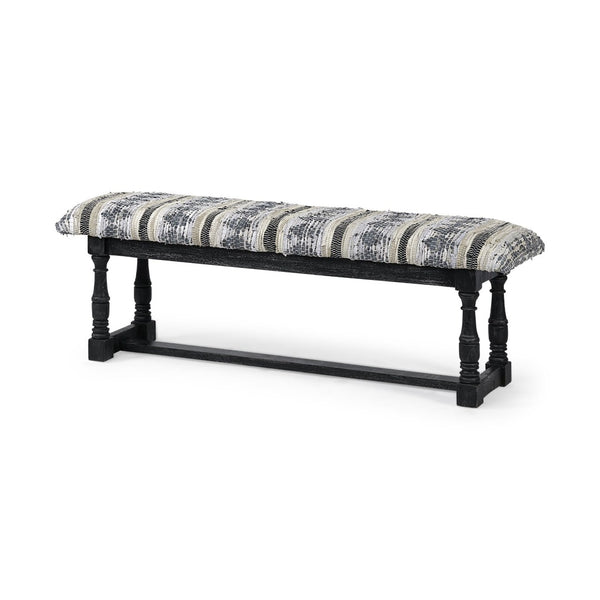 Mercana Denison Stylish Accent Bench with Comfortable Cushion and Durable Mango Wood Base for Any Room Decor 68461