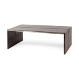 Mercana San Andreas 48"x25" Rectangular Brown Solid Wood Coffee Table 68516