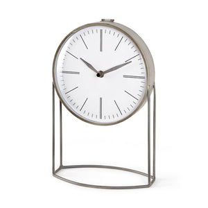 Mercana Aurus Sculptural Metal Table Clock – Modern Design with Easy Readability for Stylish Interiors 68520