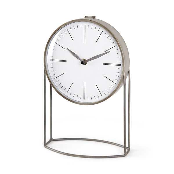 Mercana Aurus Sculptural Metal Table Clock – Modern Design with Easy Readability for Stylish Interiors 68520