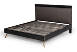 VIG Furniture Eastern King Nova Domus Tabitha Modern Dark Brown Recycled Pine Bed VGWH180430-BED-EK