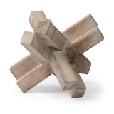 Vega I (Small) 6L x 6W Natural Wood Jack Object