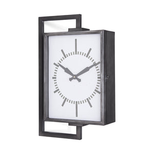 Mercana Hagar Rectangular Large Industrial Wall Clock 68553