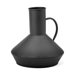 Mercana Emily I 8L x 8W Black Metal Decorative Jug 68537