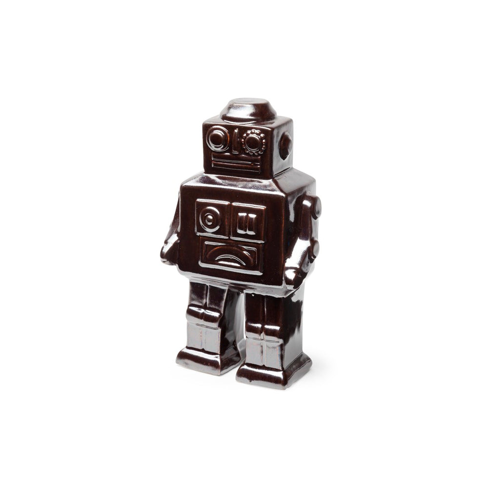 Mercana Robby Polished Ceramic Robot Sculpture - Mid-Century Charm for Eclectic Home Décor and Styling 68621