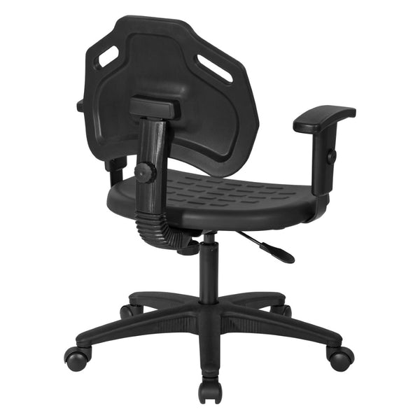 OSP Home Furnishings Self-skinned Urethane Task Chair with Lumbar Support and Pneumatic Height Adjustment KH813137