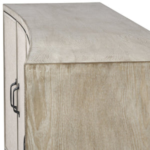 Mercana Bellefontaine II Sideboard - Chic Fabric Door Design, Durable Fir Veneer, Elegant Storage Solution 68534