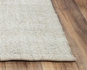 Alora Decor Sun Sun Beige Hand-Woven Rug With Tight Basket Weave, Wool-Poly Blend, Durable Casual Neutral Style 8'6" x 11'6" 00300310300048611