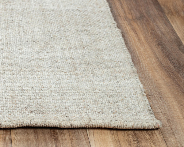 Alora Decor Sun Sun Beige Hand-Woven Rug With Tight Basket Weave, Wool-Poly Blend, Durable Casual Neutral Style 8'6" x 11'6" 00300310300048611