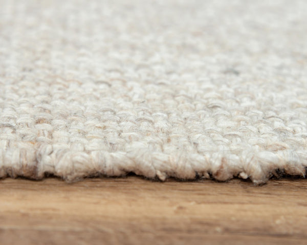 Alora Decor Sun Sun Beige Hand-Woven Rug With Tight Basket Weave, Wool-Poly Blend, Durable Casual Neutral Style 8'6" x 11'6" 00300310300048611