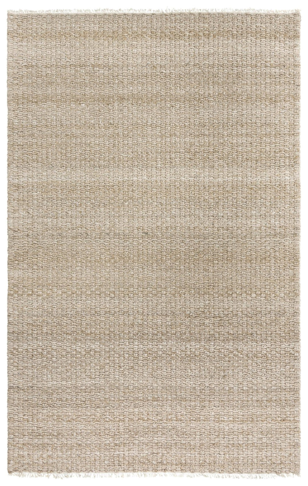 Alora Decor Sun Brown Hand-Woven Wool-Blend Rug With Basket Weave Texture, Double-Knot Detail & Fringe 8'6" x 11'6" 00300310900448611