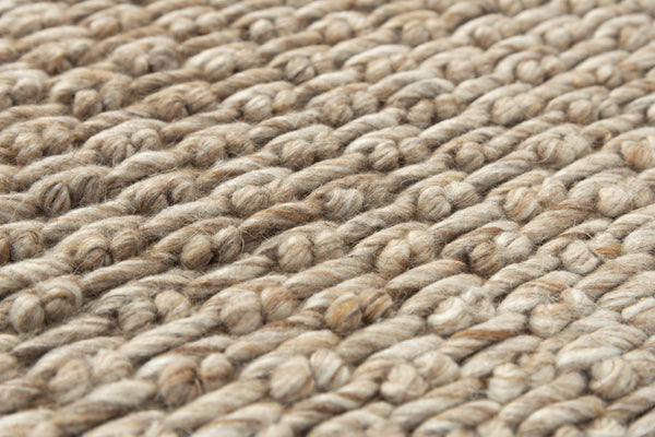 Alora Decor Sun Brown Hand-Woven Wool-Blend Rug With Basket Weave Texture, Double-Knot Detail & Fringe 8'6" x 11'6" 00300310900448611