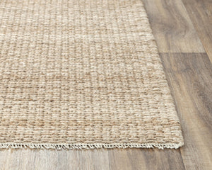Alora Decor Sun Brown Hand-Woven Wool-Blend Rug With Basket Weave Texture, Double-Knot Detail & Fringe 8'6" x 11'6" 00300310900448611