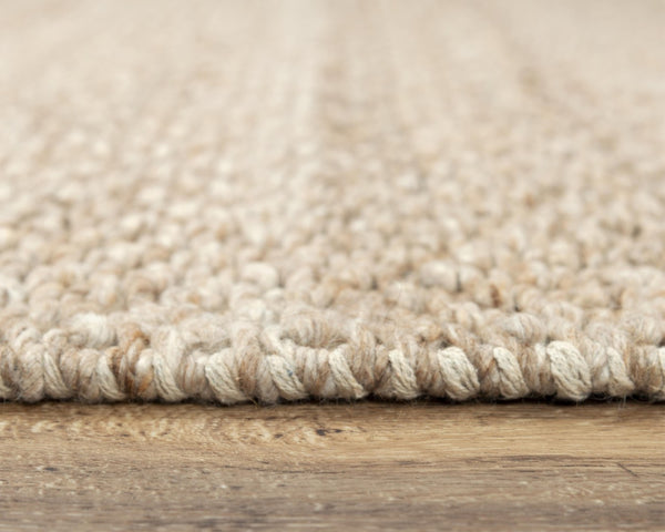 Alora Decor Sun Brown Hand-Woven Wool-Blend Rug With Basket Weave Texture, Double-Knot Detail & Fringe 8'6" x 11'6" 00300310900448611
