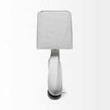 Mercana Celtica (26.8"H) White Resin Ring-Shaped Base Table Lamp 68337