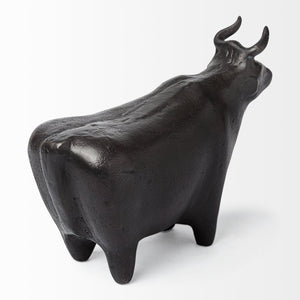 Mercana Taurus II Decorative Bull Sculpture – Striking Rustic Accent for Modern and Farmhouse Interiors 68406