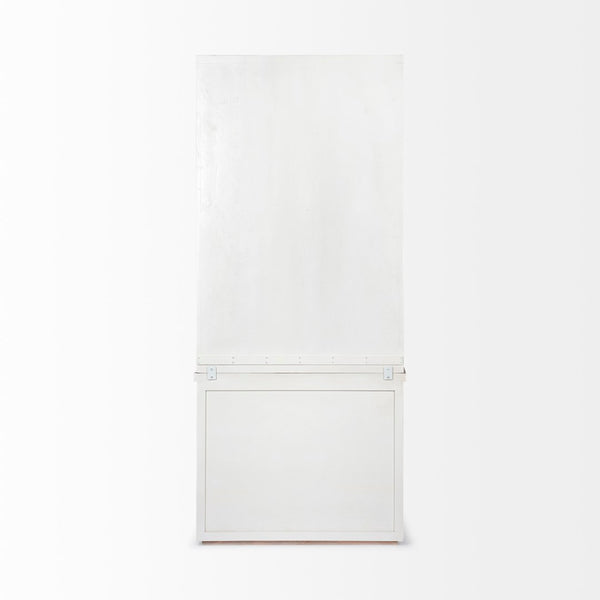 Mercana Fairview Farmhouse-Style Three-Shelf Storage Unit with Natural Accents for Home Organization & Display 68478-AB