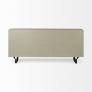 Mercana Giselle II Elegant 9-Drawer Sideboard with Geometric Design for Modern Glam and Farmhouse Spaces 68533