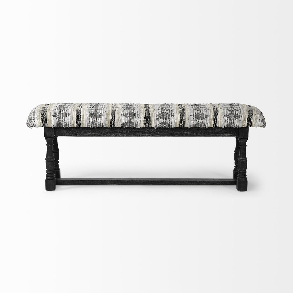 Mercana Denison Stylish Accent Bench with Comfortable Cushion and Durable Mango Wood Base for Any Room Decor 68461